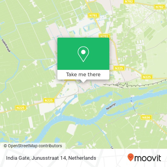 India Gate, Junusstraat 14 map