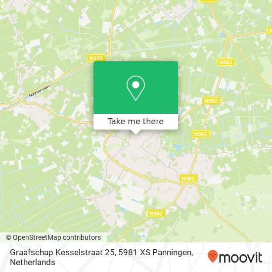 Graafschap Kesselstraat 25, 5981 XS Panningen Karte