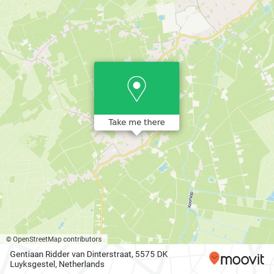 Gentiaan Ridder van Dinterstraat, 5575 DK Luyksgestel map