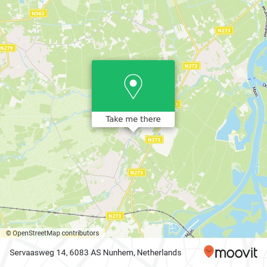 Servaasweg 14, 6083 AS Nunhem map