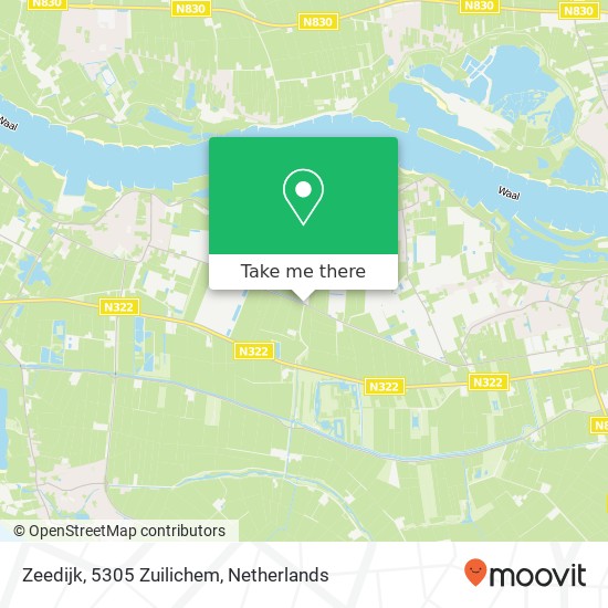 Zeedijk, 5305 Zuilichem Karte