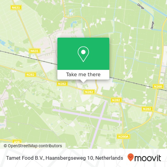 Tamet Food B.V., Haansbergseweg 10 map