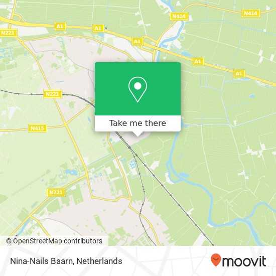 Nina-Nails Baarn map