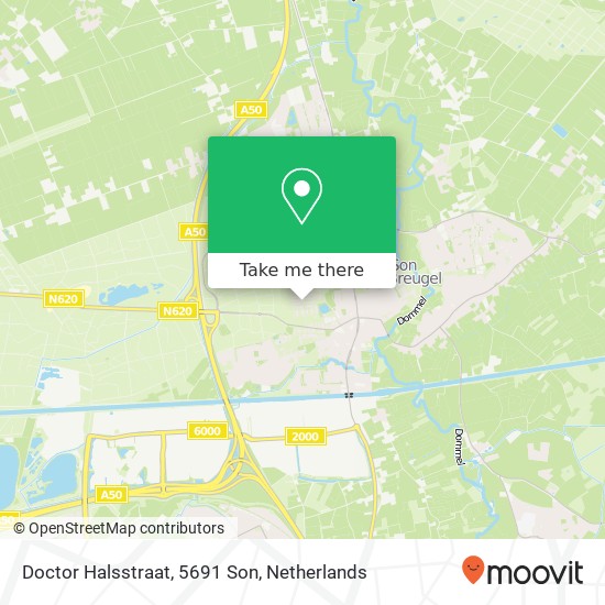 Doctor Halsstraat, 5691 Son Karte