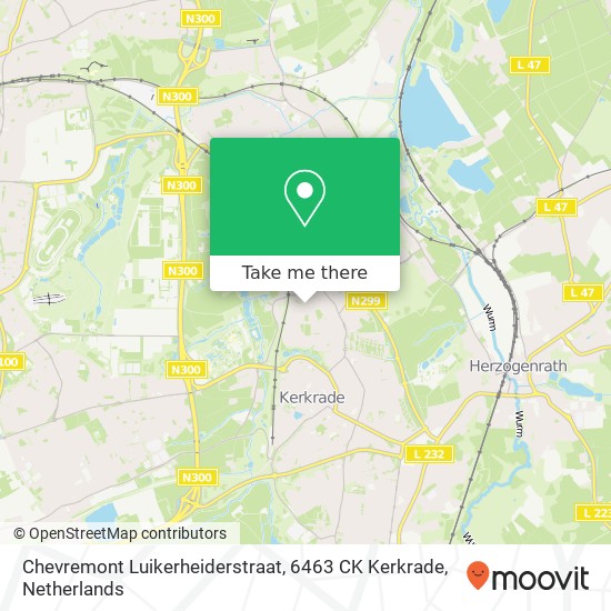 Chevremont Luikerheiderstraat, 6463 CK Kerkrade Karte