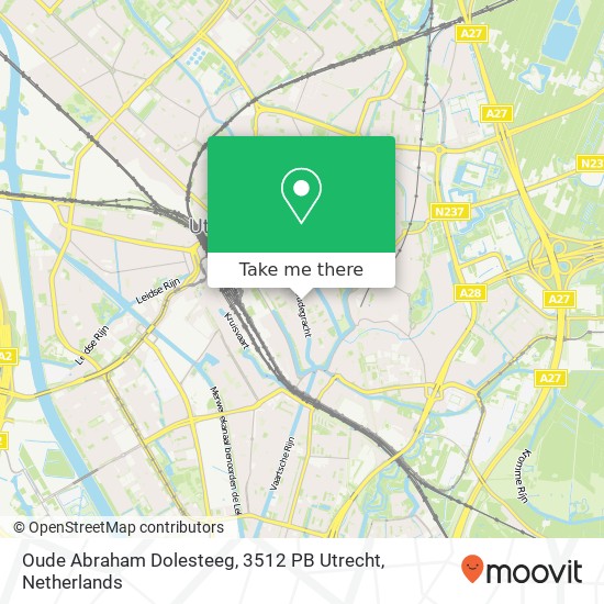 Oude Abraham Dolesteeg, 3512 PB Utrecht map
