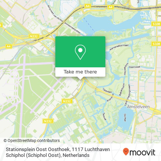Stationsplein Oost Oosthoek, 1117 Luchthaven Schiphol (Schiphol Oost) map