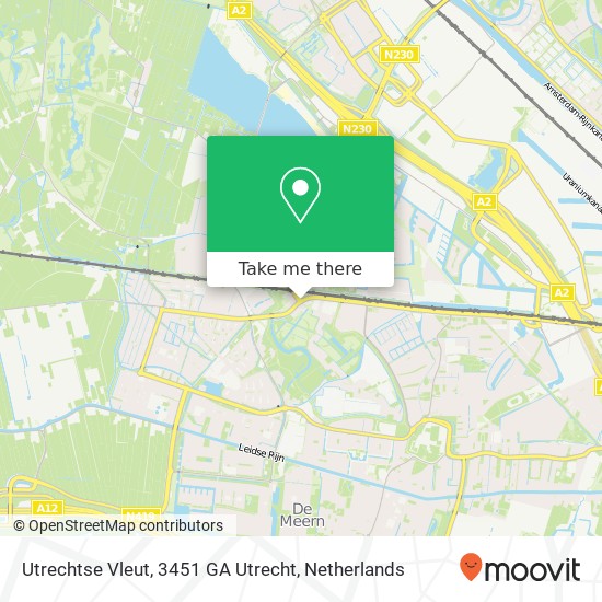 Utrechtse Vleut, 3451 GA Utrecht map