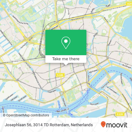 Josephlaan 56, 3014 TD Rotterdam map
