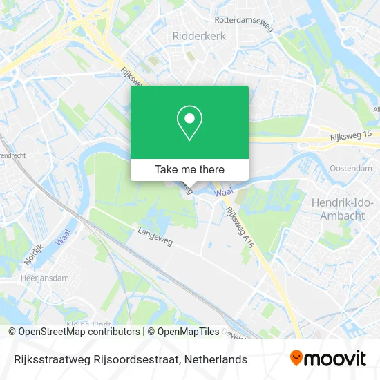 Rijksstraatweg Rijsoordsestraat map