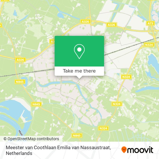 Meester van Coothlaan Emilia van Nassaustraat map