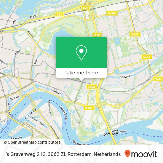 's Gravenweg 212, 3062 ZL Rotterdam map