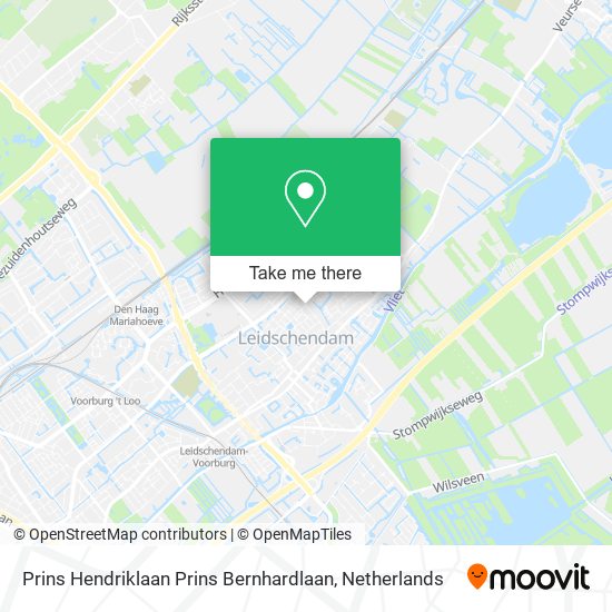 Prins Hendriklaan Prins Bernhardlaan map