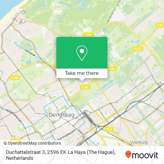 Duchattelstraat 3, 2596 EK La Haya (The Hague) Karte