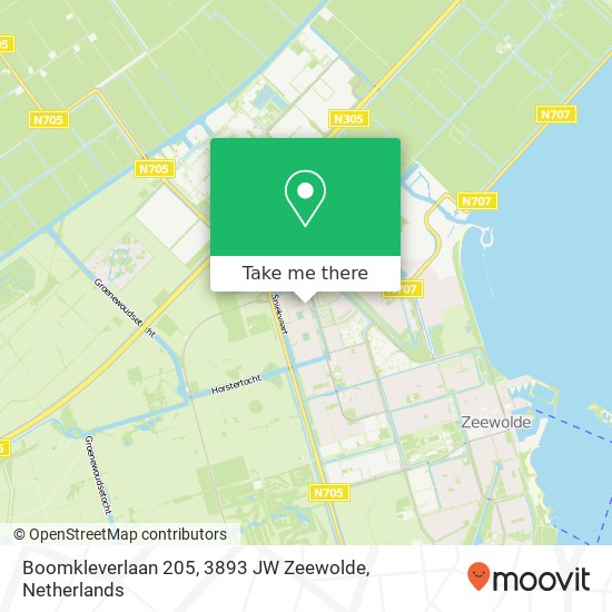 Boomkleverlaan 205, 3893 JW Zeewolde map