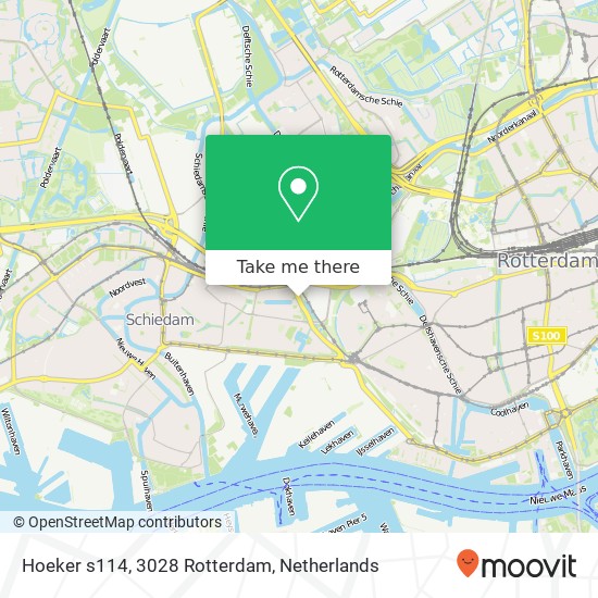 Hoeker s114, 3028 Rotterdam Karte