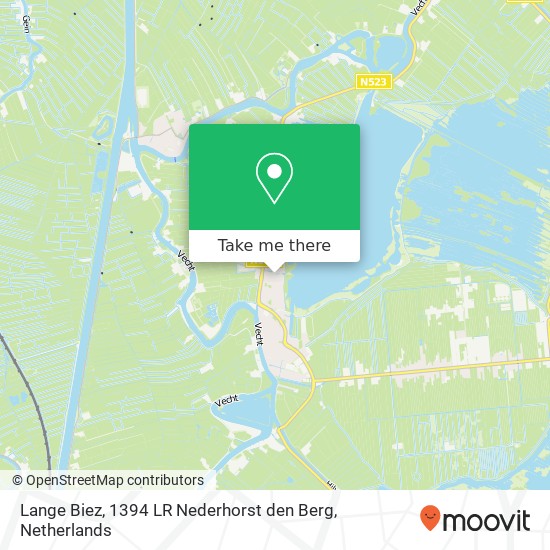 Lange Biez, 1394 LR Nederhorst den Berg Karte