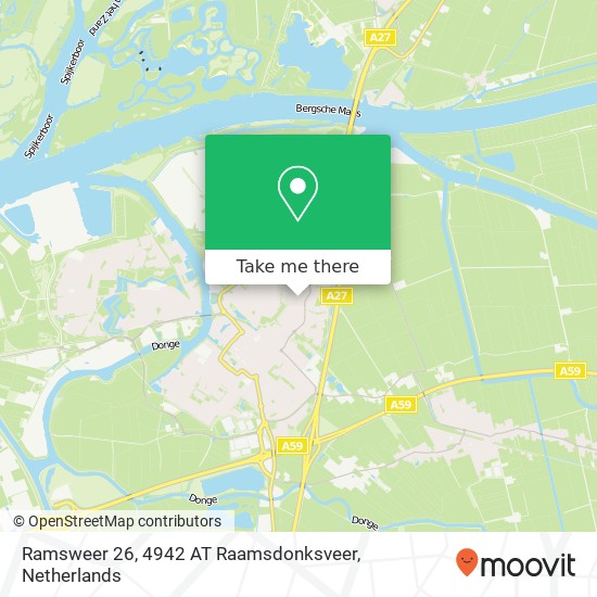 Ramsweer 26, 4942 AT Raamsdonksveer map