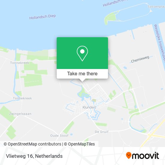 Vlietweg 16, 4791 EZ Klundert map