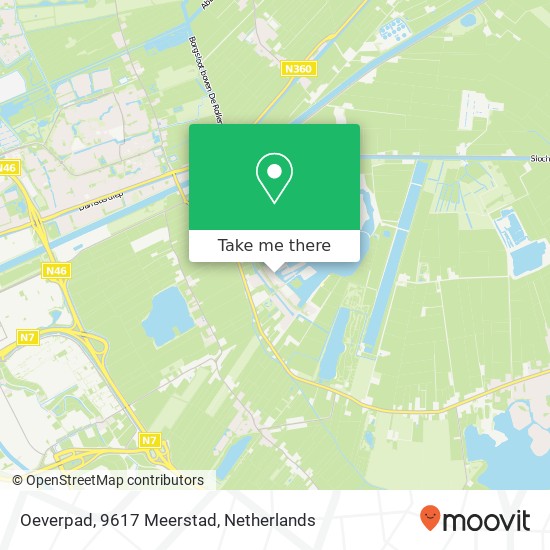 Oeverpad, 9617 Meerstad map