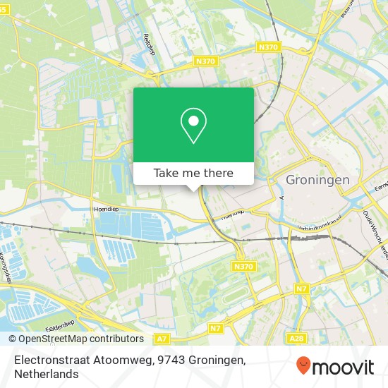 Electronstraat Atoomweg, 9743 Groningen Karte