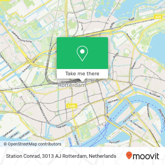 Station Conrad, 3013 AJ Rotterdam Karte