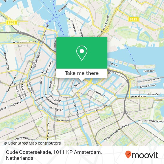Oude Oostersekade, 1011 KP Amsterdam Karte