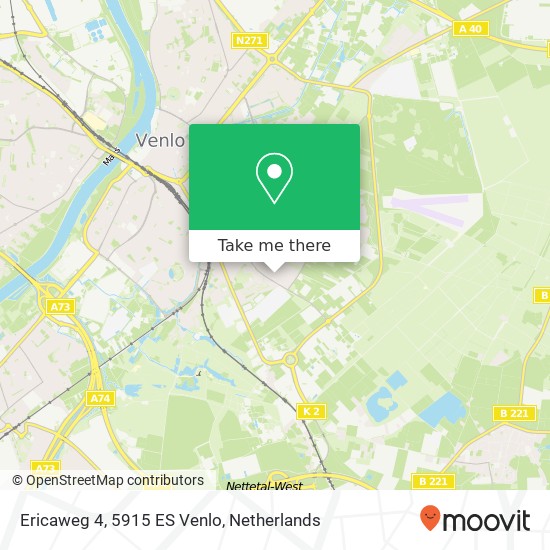 Ericaweg 4, 5915 ES Venlo map