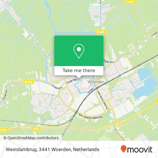 Westdambrug, 3441 Woerden map