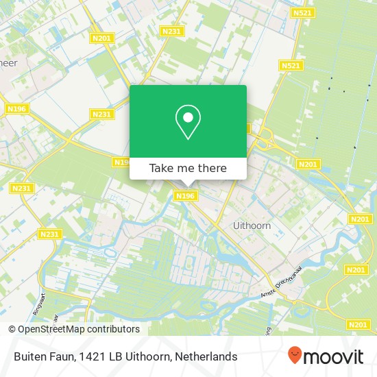 Buiten Faun, 1421 LB Uithoorn map