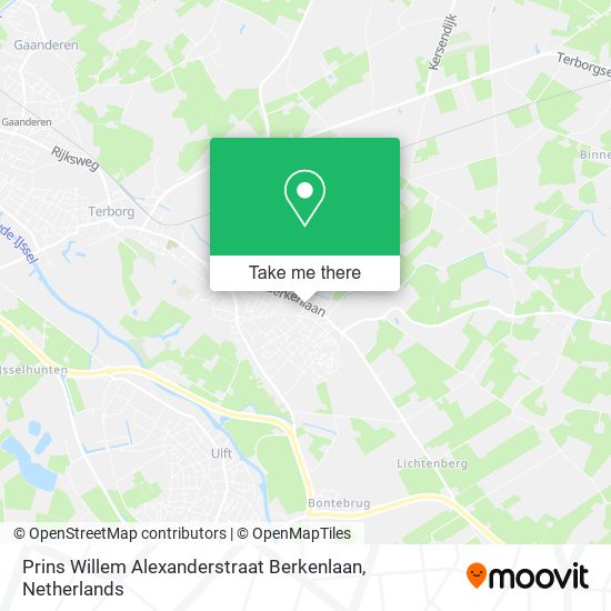 Prins Willem Alexanderstraat Berkenlaan map