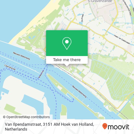 Van Ilpendamstraat, 3151 AM Hoek van Holland map