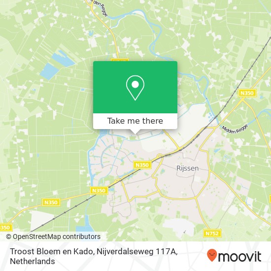 Troost Bloem en Kado, Nijverdalseweg 117A map