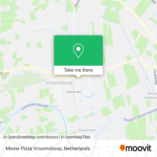 Mister Pizza Vroomshoop map