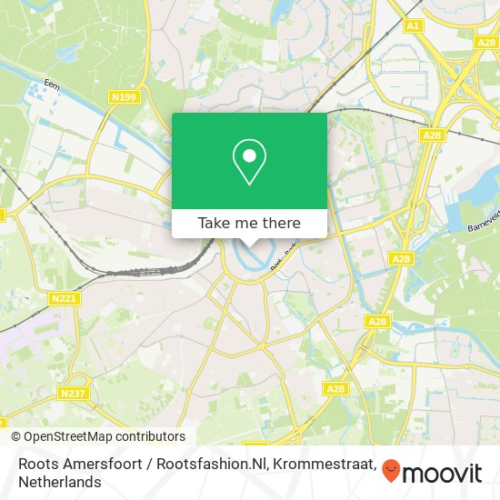 Roots Amersfoort / Rootsfashion.Nl, Krommestraat map