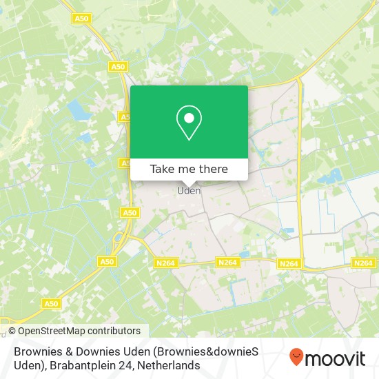 Brownies & Downies Uden (Brownies&downieS Uden), Brabantplein 24 Karte