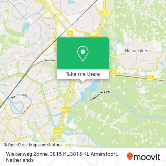 Wiekenweg Zonne, 3815 KL,3815 KL Amersfoort map