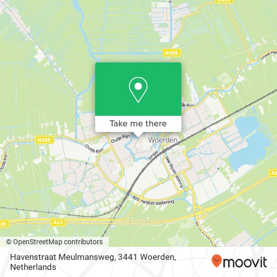 Havenstraat Meulmansweg, 3441 Woerden map