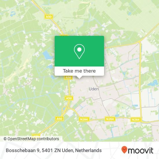 Bosschebaan 9, 5401 ZN Uden map