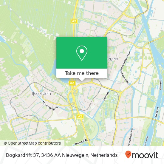 Dogkardrift 37, 3436 AA Nieuwegein map