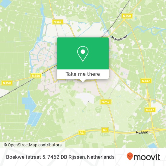 Boekweitstraat 5, 7462 DB Rijssen map