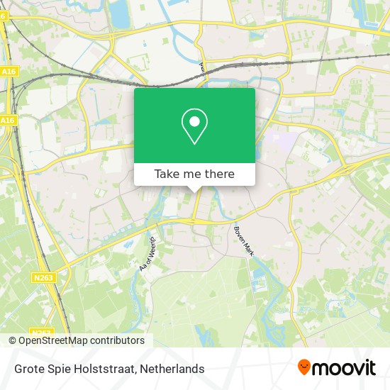 Grote Spie Holststraat map