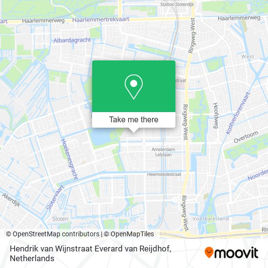 Hendrik van Wijnstraat Everard van Reijdhof Karte