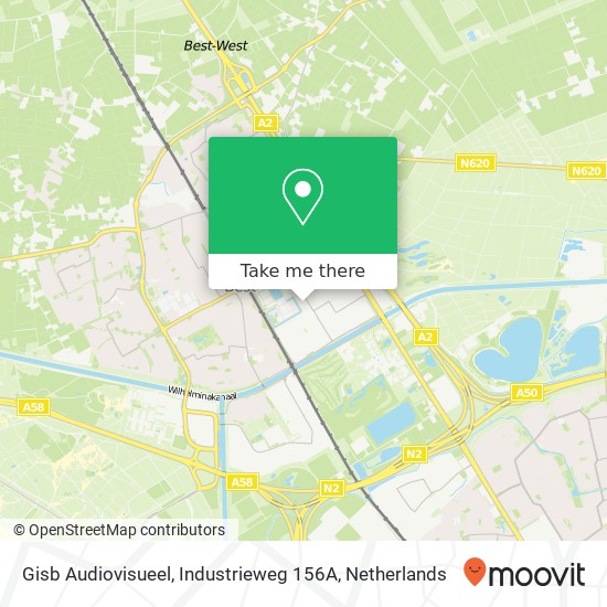 Gisb Audiovisueel, Industrieweg 156A Karte