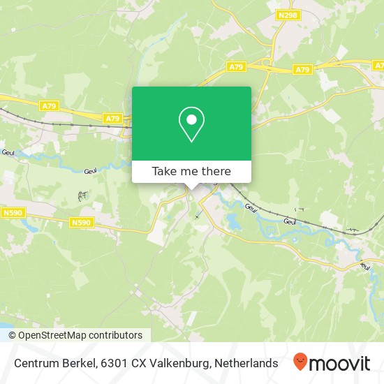 Centrum Berkel, 6301 CX Valkenburg map