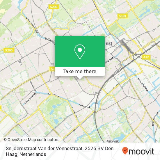 Snijdersstraat Van der Vennestraat, 2525 BV Den Haag map
