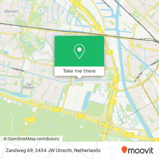Zandweg 69, 3454 JW Utrecht Karte
