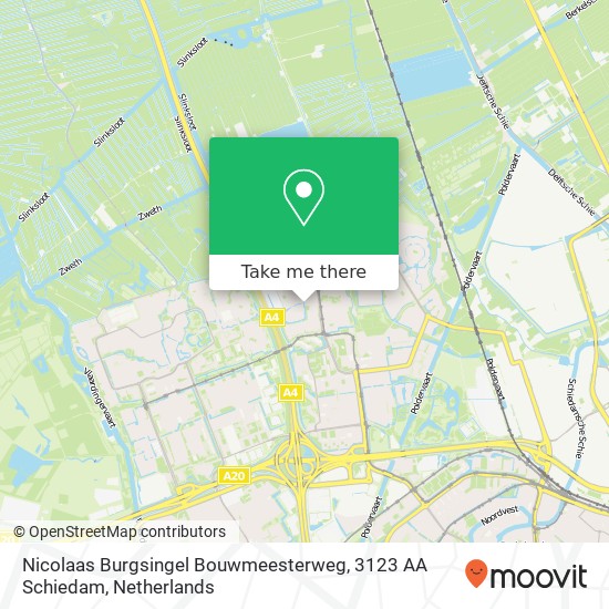 Nicolaas Burgsingel Bouwmeesterweg, 3123 AA Schiedam Karte