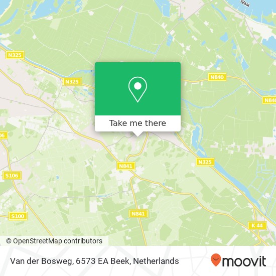 Van der Bosweg, 6573 EA Beek map