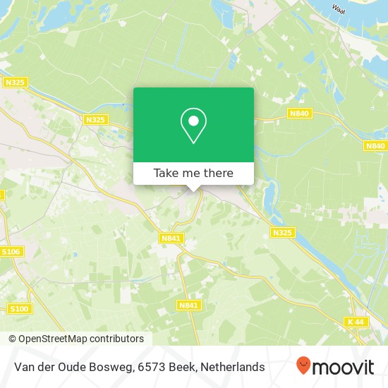 Van der Oude Bosweg, 6573 Beek map